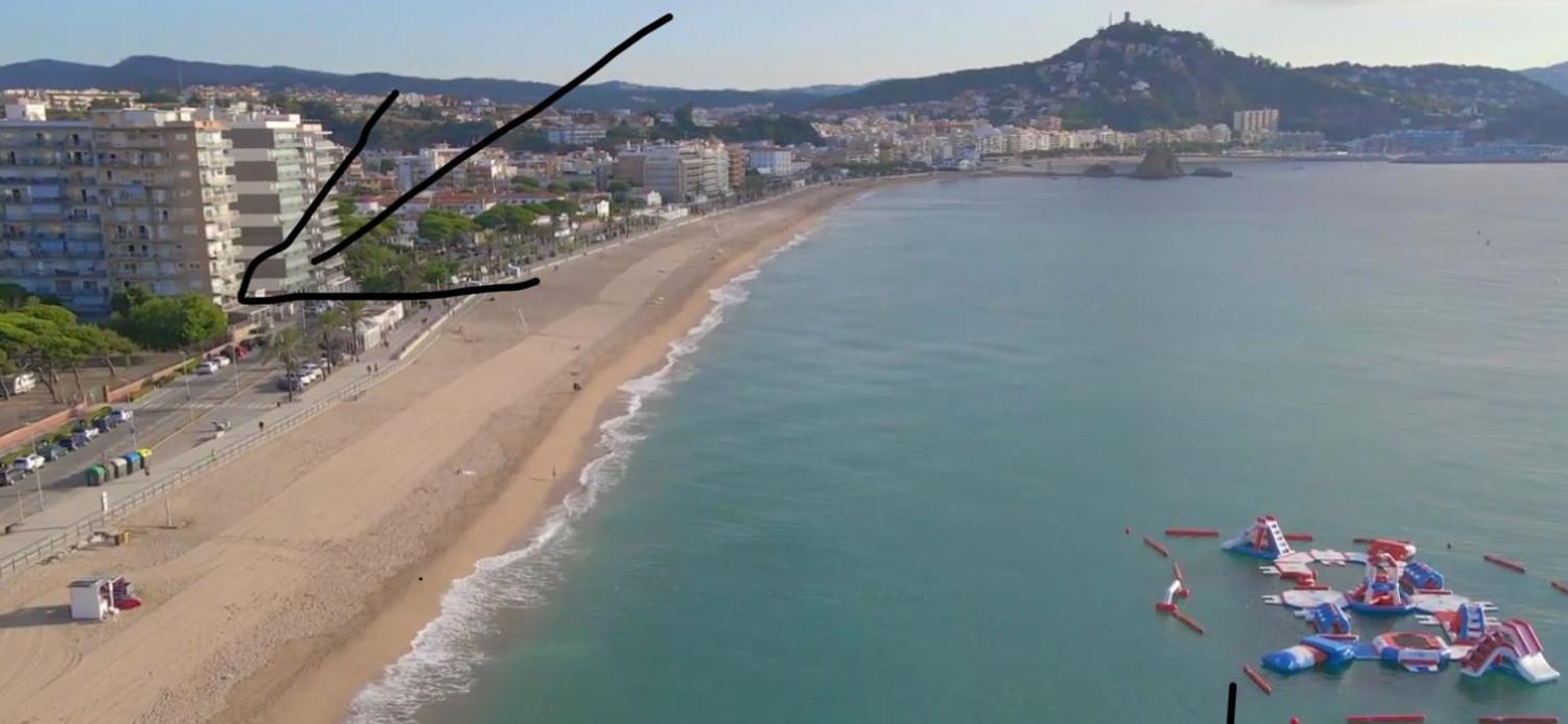 Estudio Con Impresionantes Vistas Al Mar Blanes Exteriér fotografie